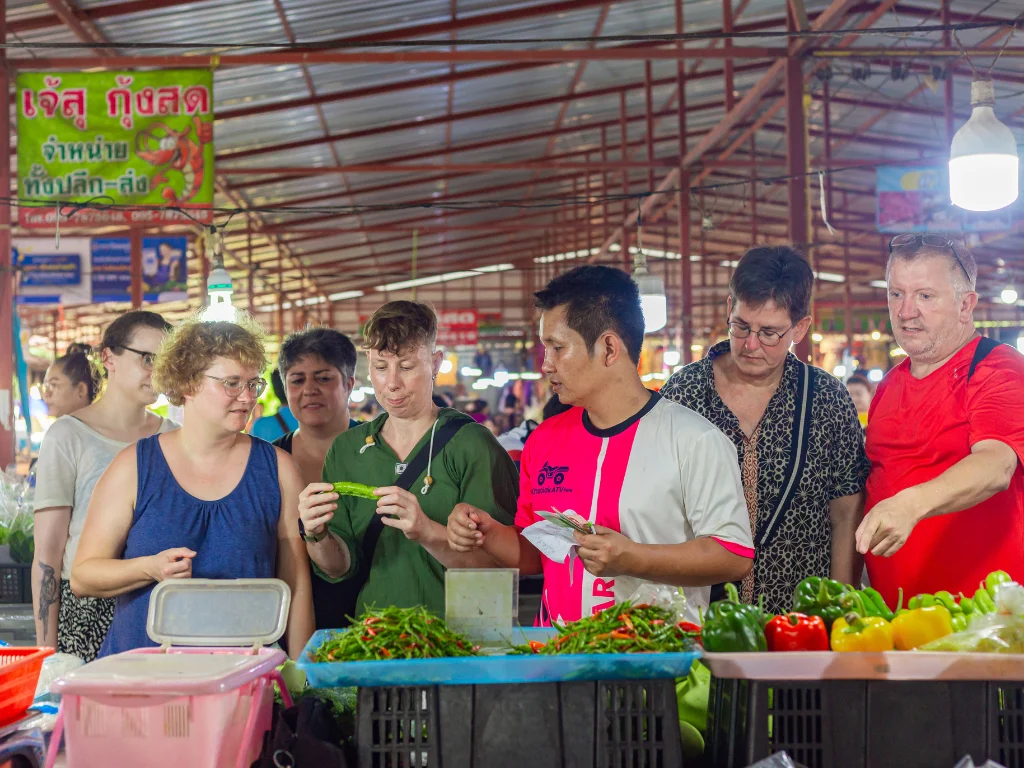 Thai cooking class with ingredients from a local market in Khao Lak